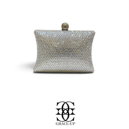 Grace Up Clutch 608 Silver