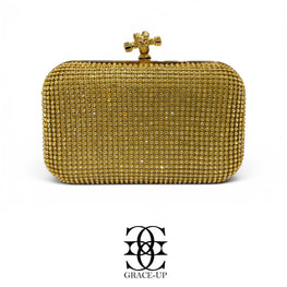 Grace Up Clutch 593 Full Gold/Silver