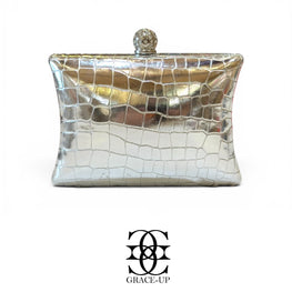 Grace Up Clutch 596 Silver