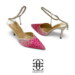 Grace Up Heels 507 Hot Pink