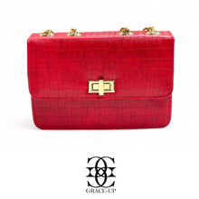 Grace Up Clutch Bag Red