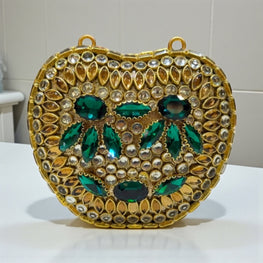Grace Up Mini Apple Kundan Clutch 002