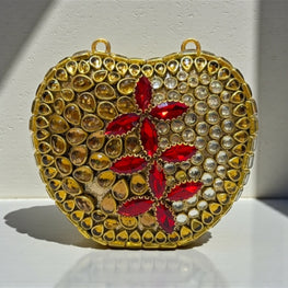 Grace Up Mini Apple Kundan Clutch 004