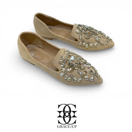 Grace Up flats pump 516 Fawn