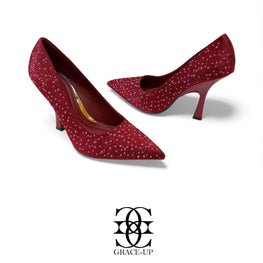 Grace Up Heels 512 Maroon