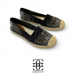 Grace Up flats pump 515 Black